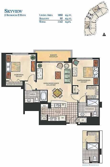 2BR/2BA - Watergarden