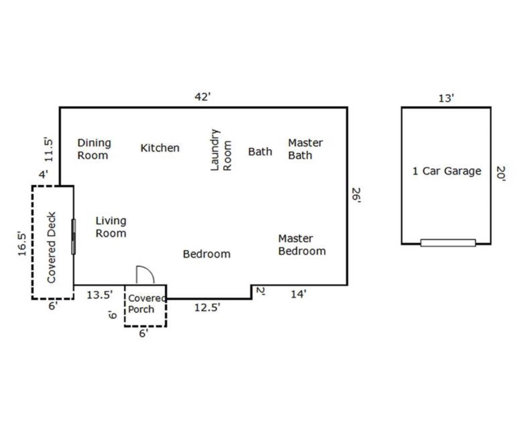 Approximate Floorplan - 2272 McCall Dr