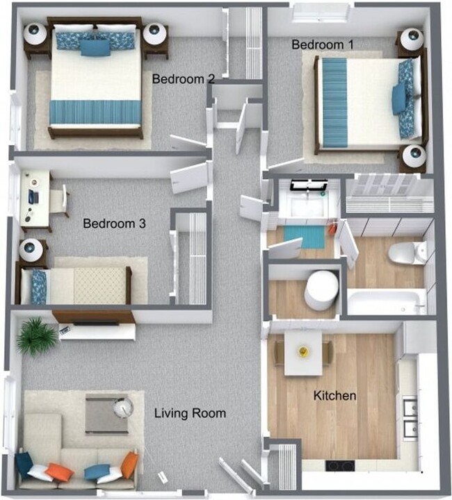 Building Photo - $1,260 | 3 Bedroom, 1 Bathroom Apartment |...