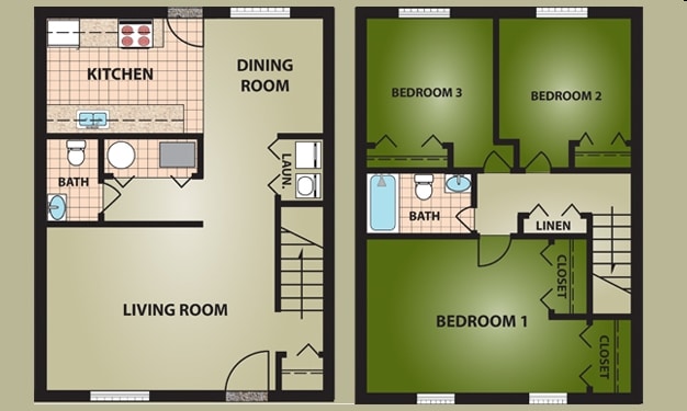 3BR/1.5BA - Westview Apartments