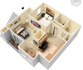 1BR/1BA - The Carmen