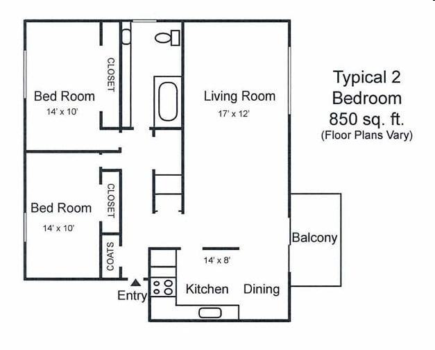 2BR/1BA - 75 Marine Park