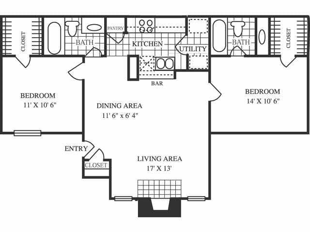 Floorplan - Sapphire Apartments