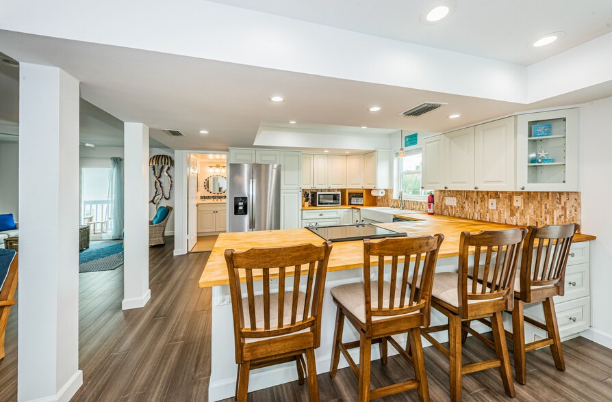 Bartop and Butcher Block Table - 8432 W Gulf Blvd