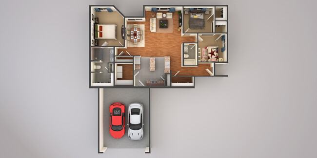 Floorplan - Shadow Crest - Luxury Townhomes