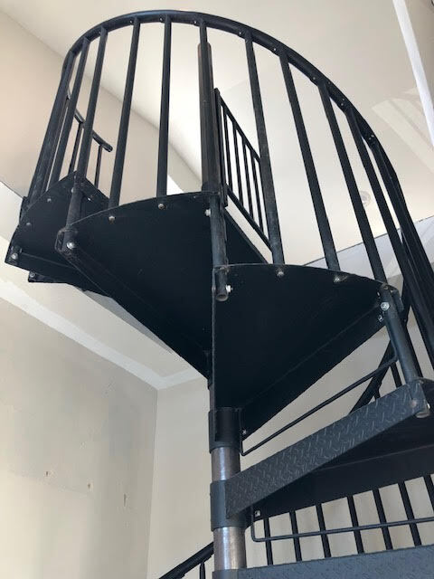Spiral Staircase Leading to Loft - 906 Saratoga St