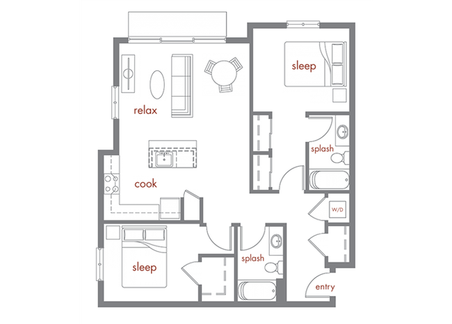 Floorplan - Tivalli Apartments