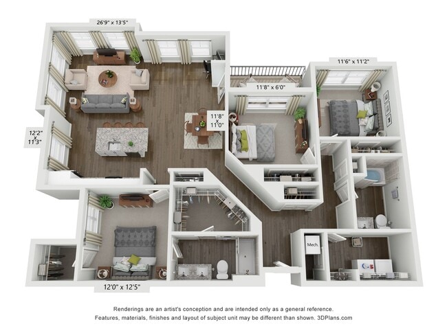 Floorplan - Meridian at Rogers Branch