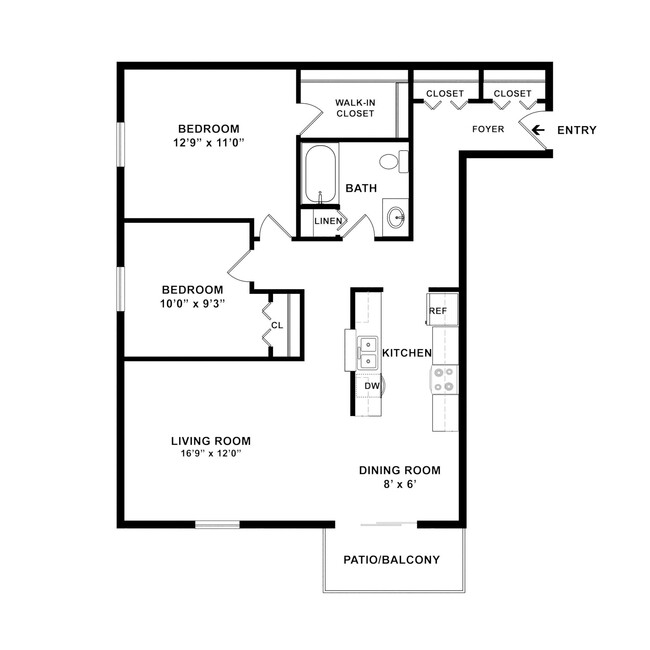 Floorplan - Apple Tree Apartments