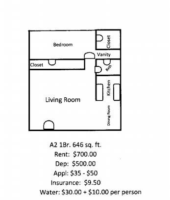 Floorplan - Brentwood Apartments