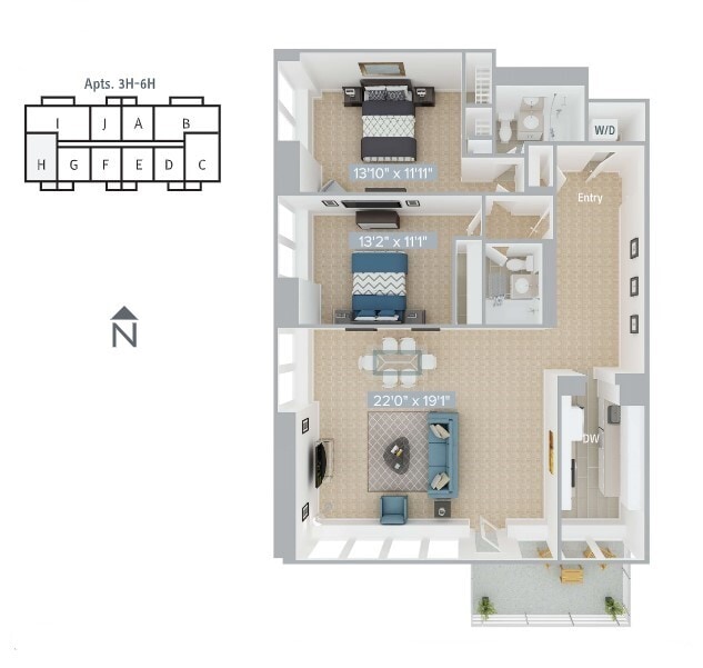 Floorplan - Avalon at Prudential Center