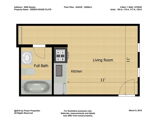 Floorplan - Greenhouse Flats