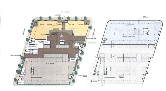 Floor Plan - Retail Level - 5550 Wilshire at Miracle Mile