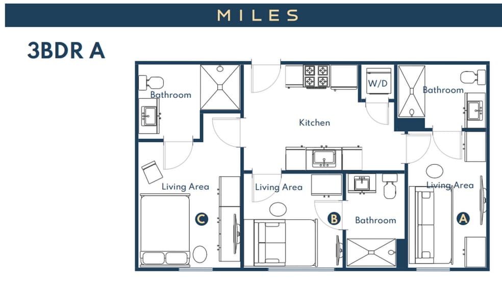 Interior Photo - Miles at Harvard