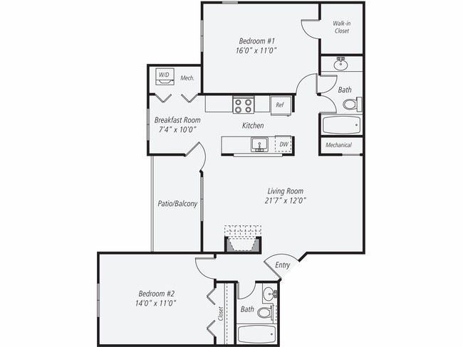 Floorplan - eaves Fairfax City