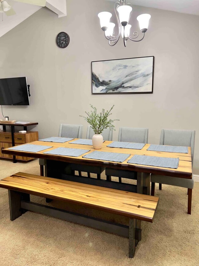 Dining room table with seating for 8 people. - 1237 Giesse Dr