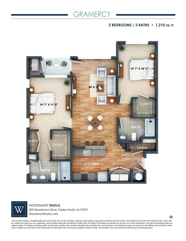 Floorplan - Woodmont Knolls