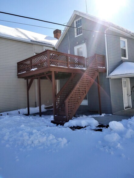 Private deck and back door - 43 W Baltimore St