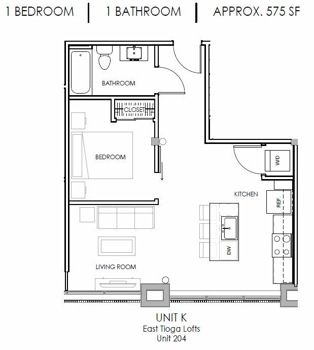 Floorplan - East Tioga Lofts