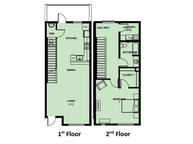 1 Bedroom Townhome - BVI-Bettys Village
