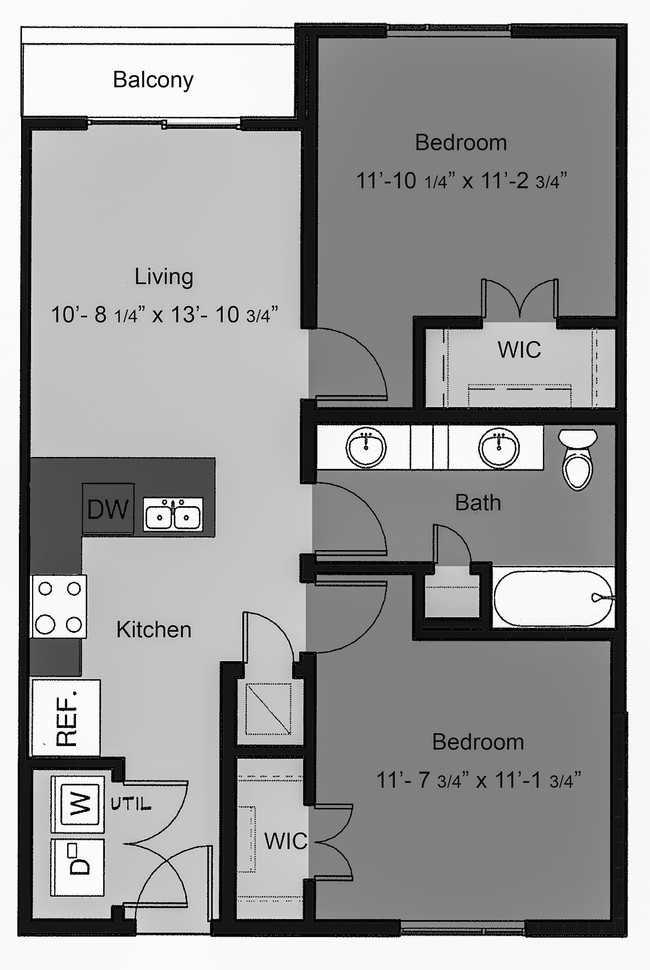 Floorplan - Regents West at 24th and 26th