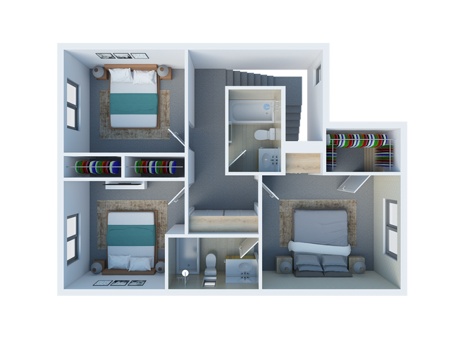 Floorplan - San Mateo Townhomes