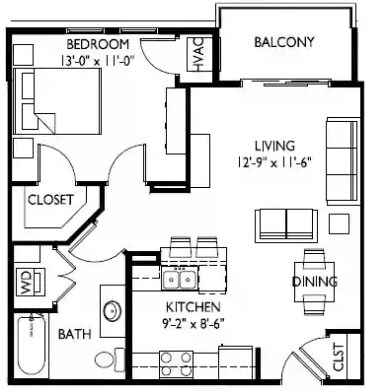 Floorplan - Hoff Mall and Hoff Apartments