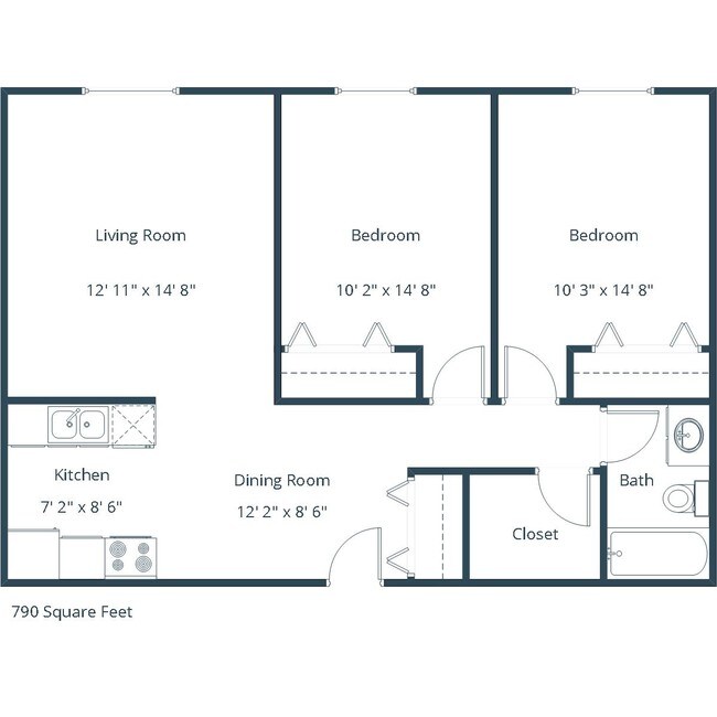 Floorplan - Ashbury Apartment Community
