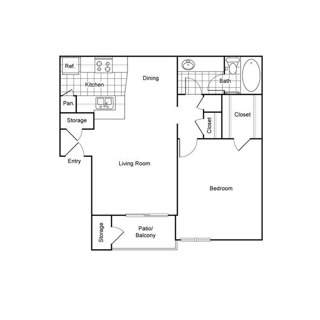 Floorplan - Shadow Bend Apartments