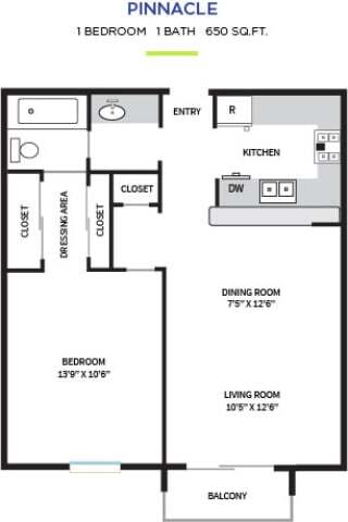 Floorplan - Pacific Bay Club Apartments