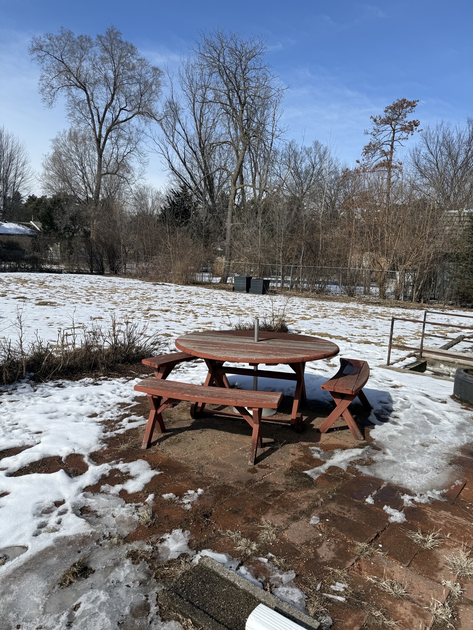 Large backyard with picnic table - 9650 16th Ave S