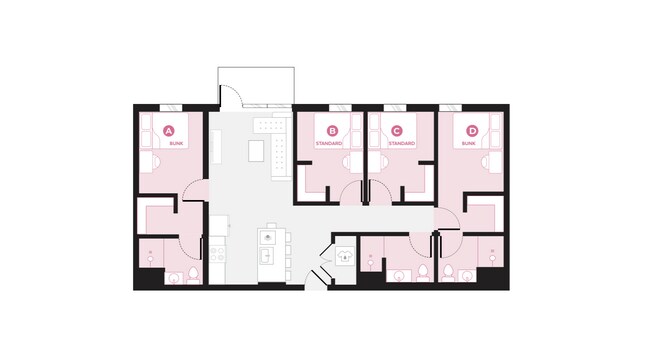 4x3 Bunk Balcony A - Hub LA Coliseum