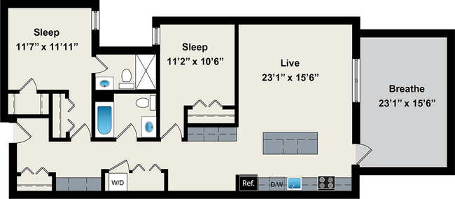 Floorplan - Reside on Jackson