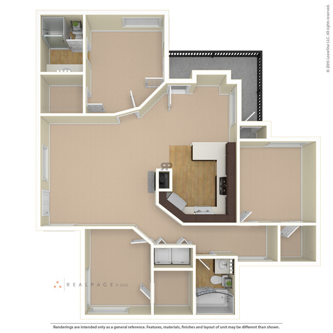 Floorplan - Elements of Belle Rive Apartments