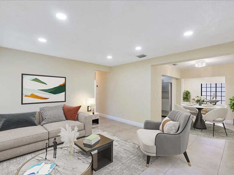 Living area staged - 6470 SW 38th St