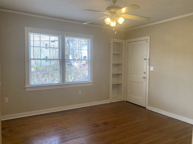 Living Room with Built In Bookcase - 1316 N Jefferson St