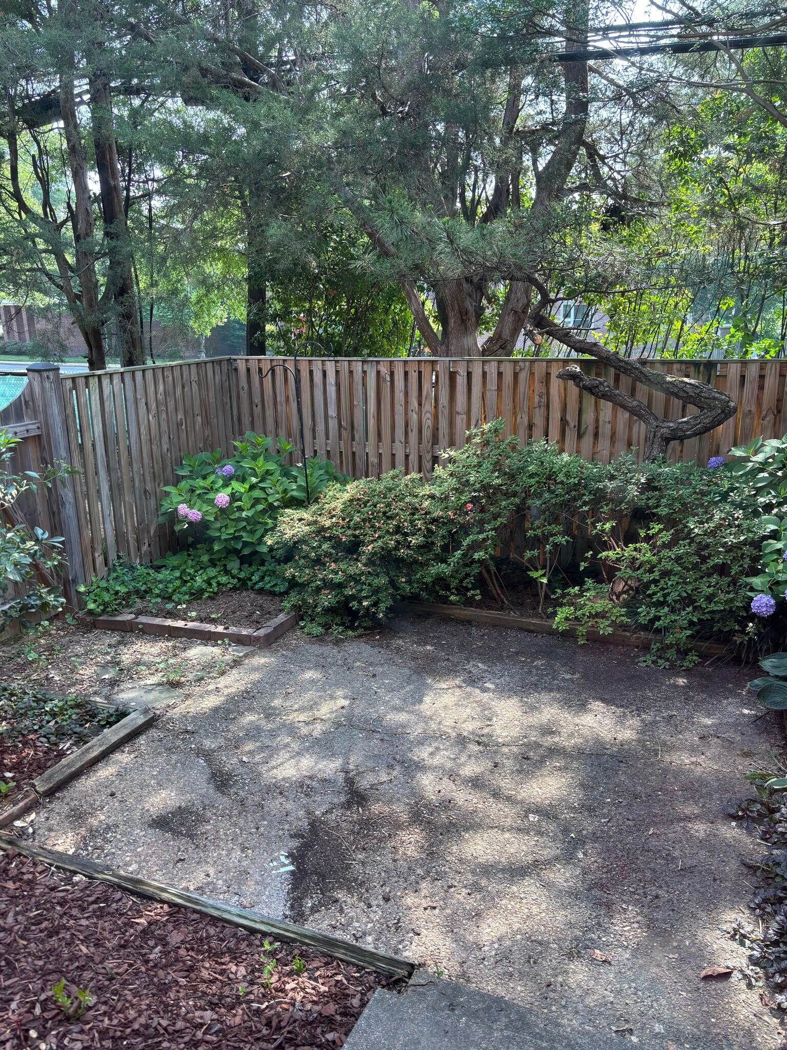 Private back patio - 3441 S Stafford St