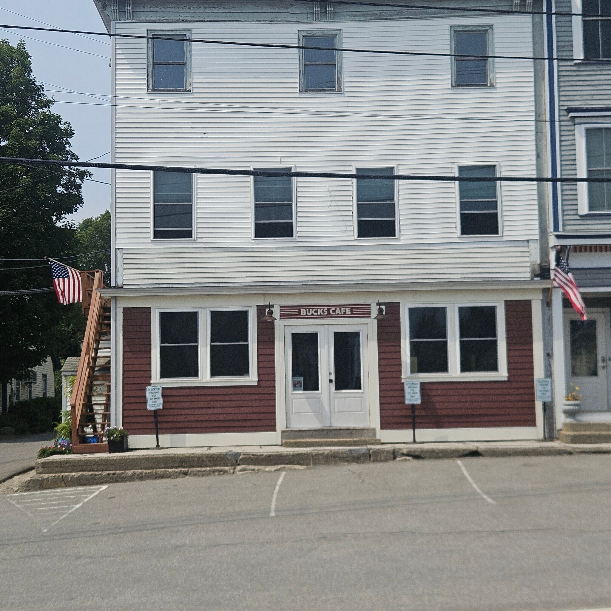 Front of Building, unit is the entire second floor - 185 Main St