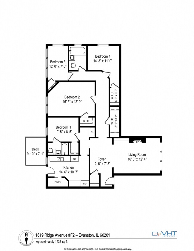 Floorplan - 1615-25 Ridge Ave.