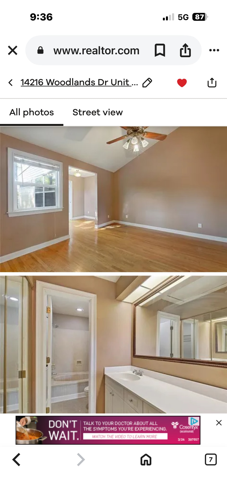 Master full bathroom with huge walk in closet - 14216 Woodlands Dr