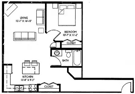 Floorplan - Hoff Mall and Hoff Apartments