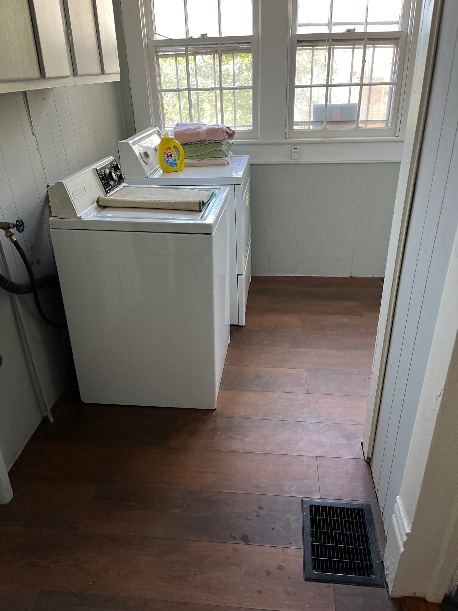 New floor in laundry room - 1018 Paxton St