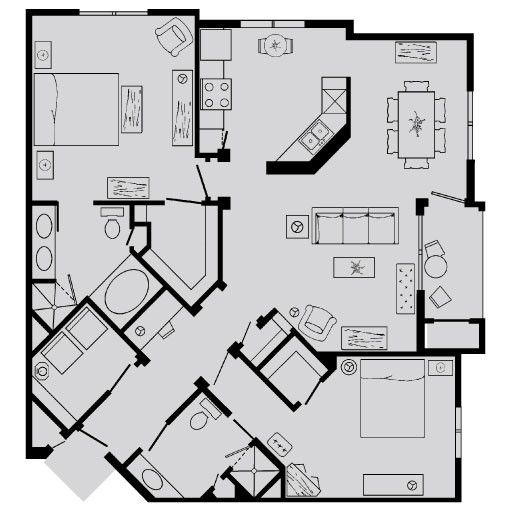 Floorplan - RidgeGate Apartments