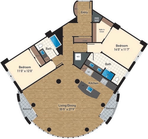 Floorplan - 425 Mass