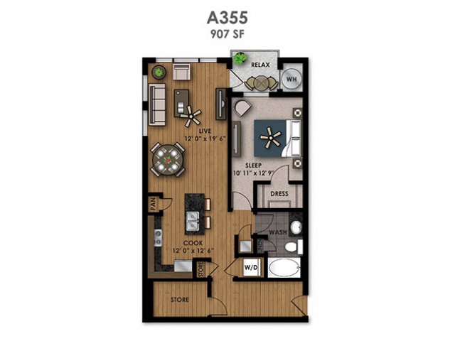 Floorplan - AMLI Riverfront Park