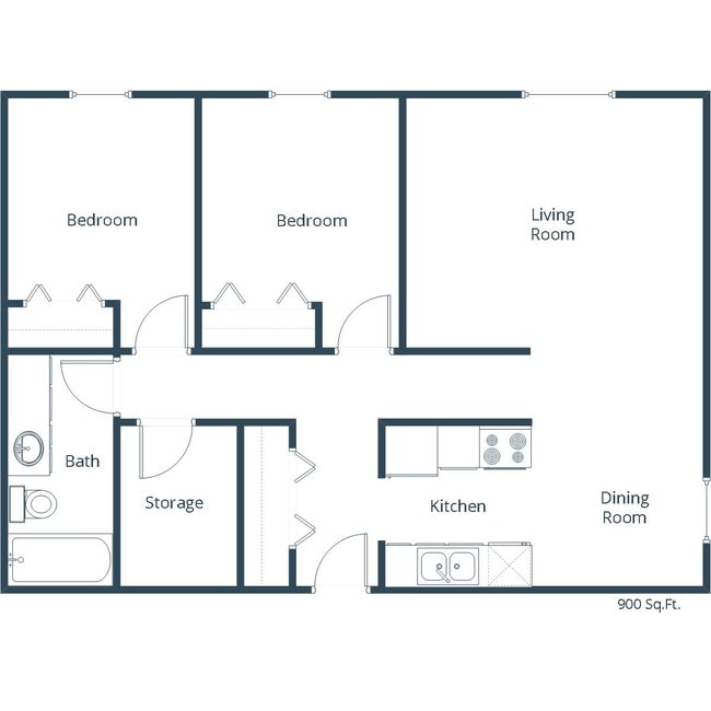 Floorplan - Ashbury Apartment Community
