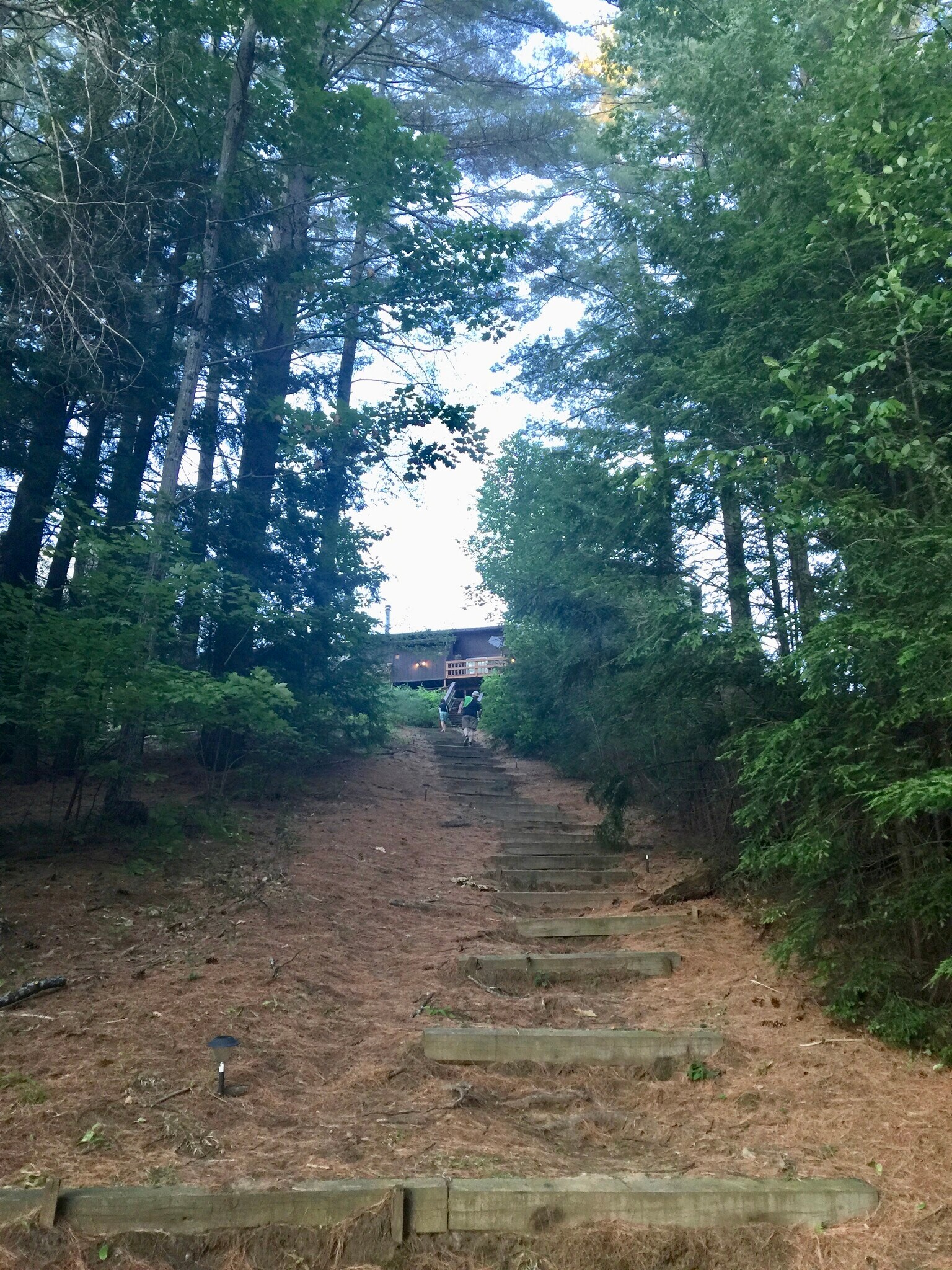 stairs up from the lake to the condo - 11 Overlook Ln N