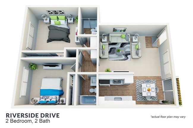 Floorplan - Riverside Drive Apartments