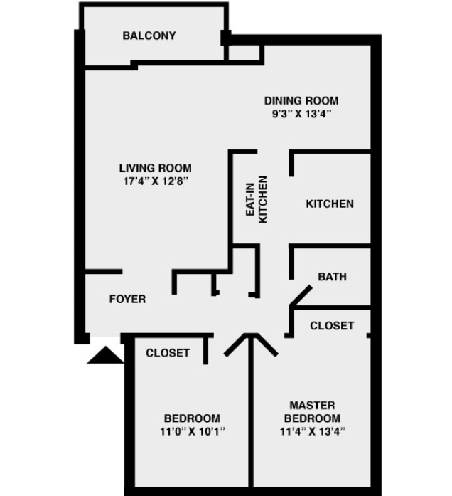 2BR/1BA - The Commons at Cowan Boulevard