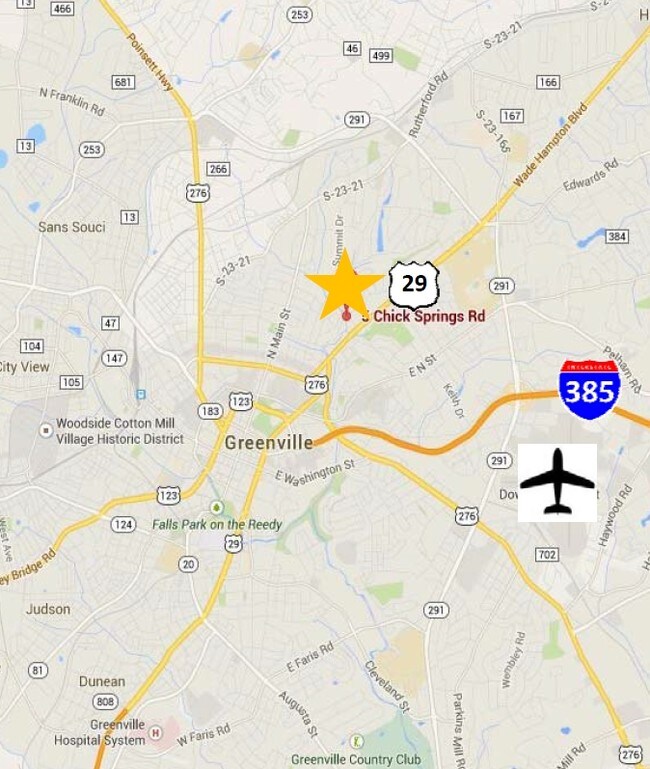 Map - 5-7 Chick Springs Rd